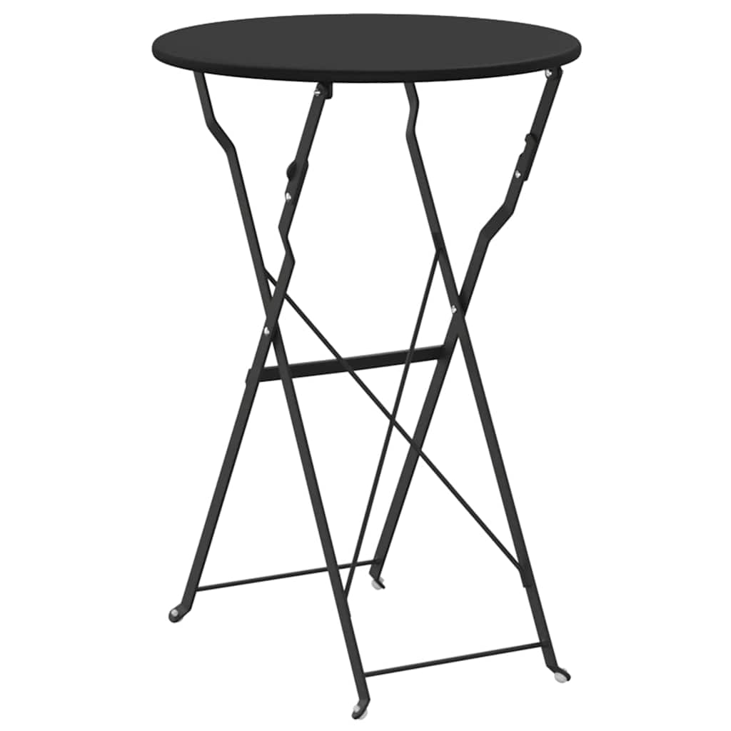 Bistro Table Folding Anthracite Ø50x71 cm Powder-coated Steel