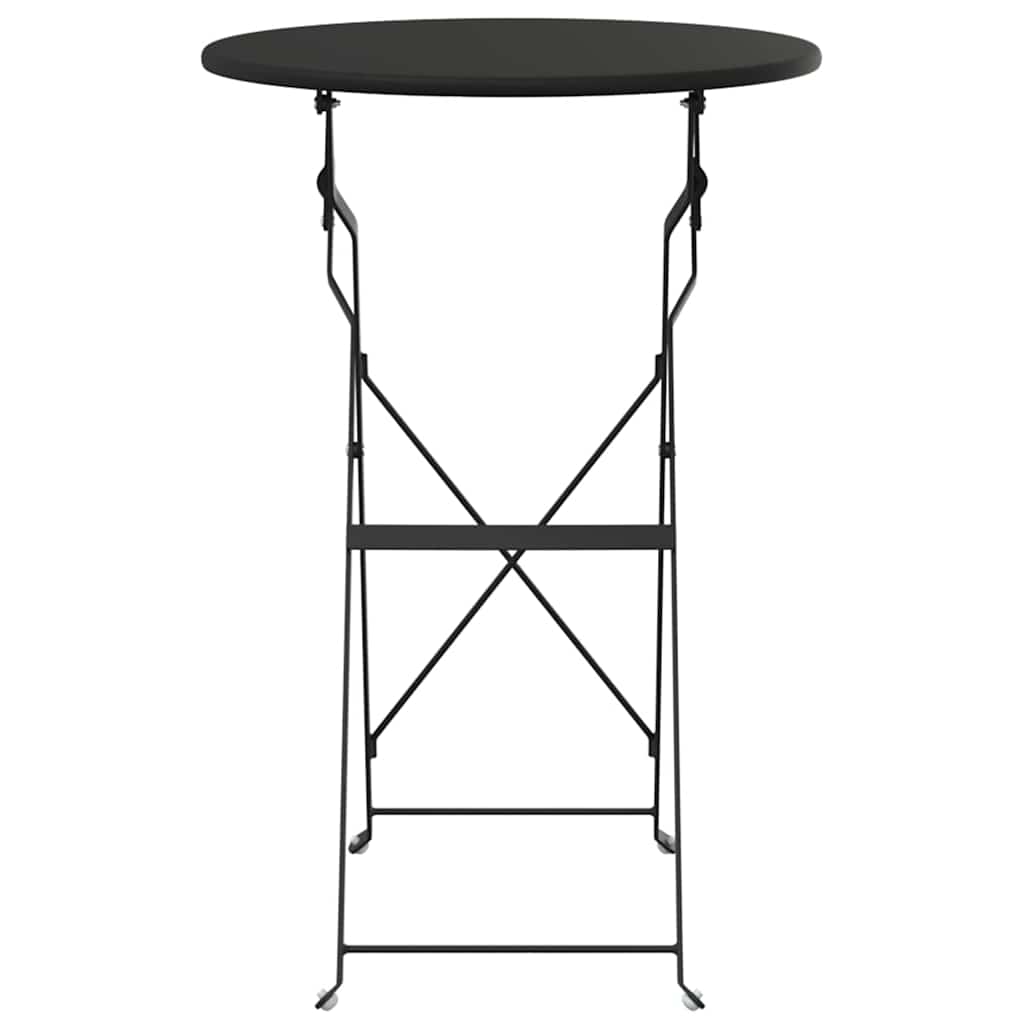 Bistro Table Folding Anthracite Ø50x71 cm Powder-coated Steel