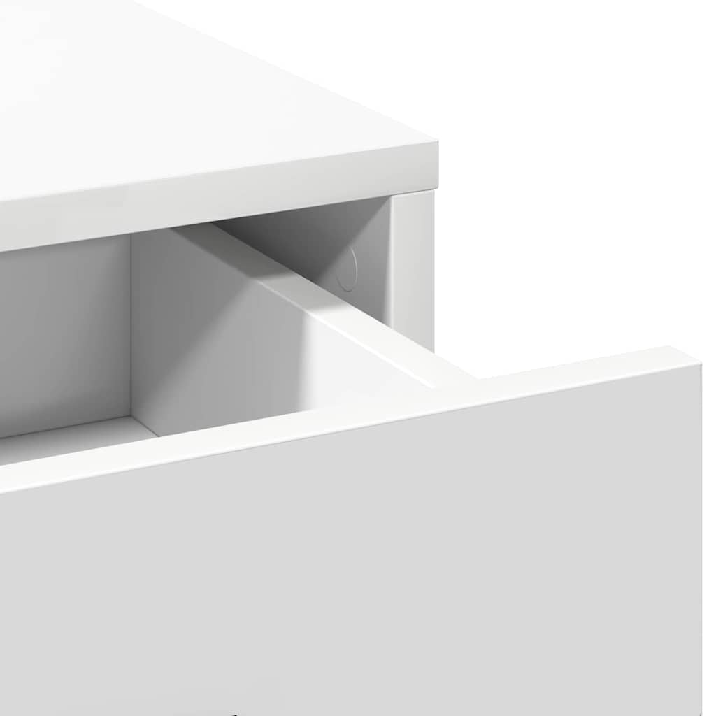 Highboard with Drawer White 40 x 41 x 135 cm Engineered wood