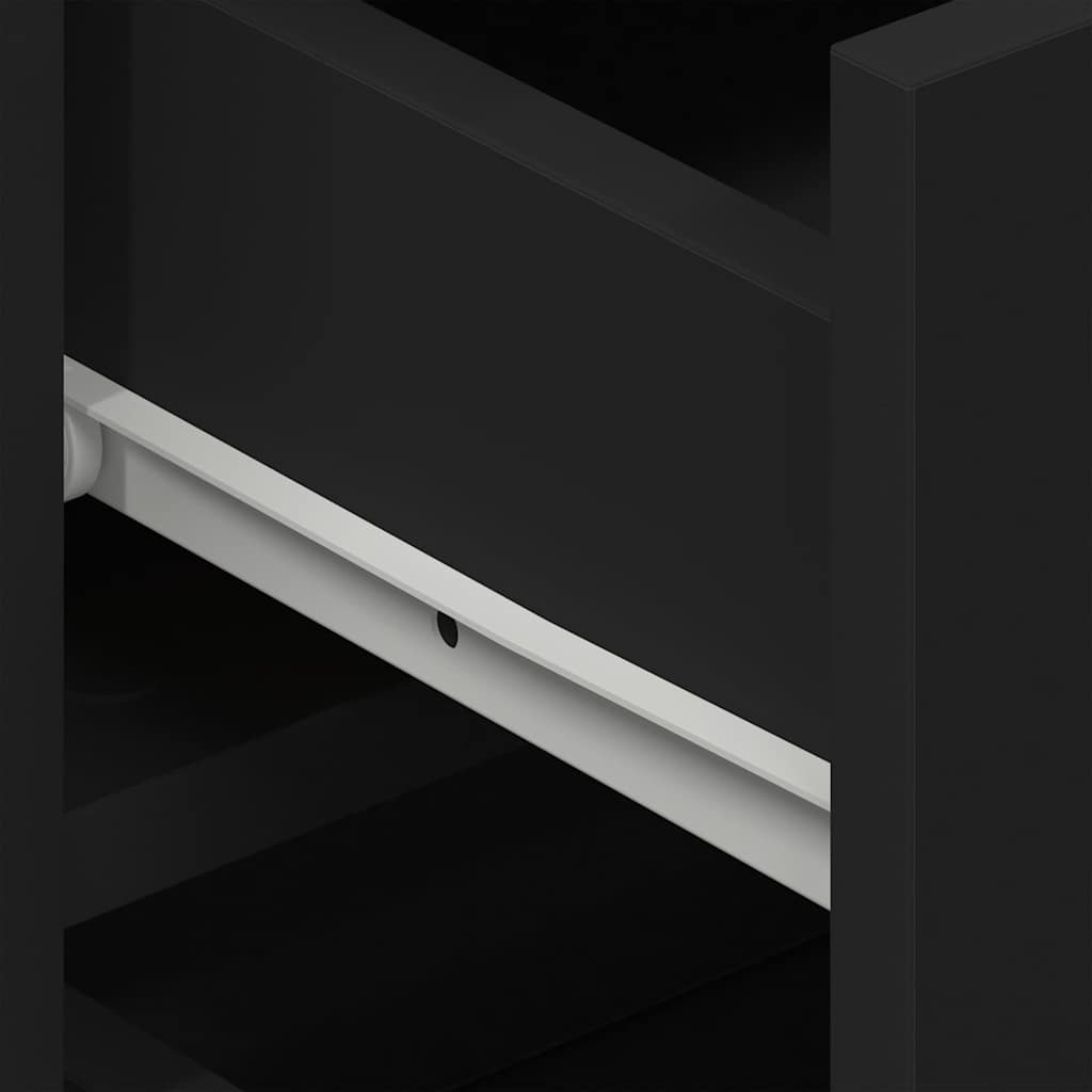 Sideboard with Drawer Black 120 x 36 x 69 cm Engineered wood