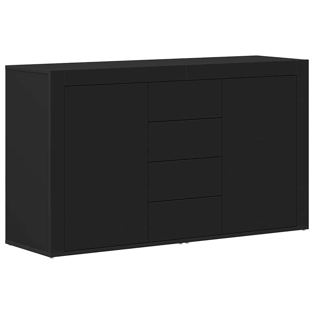Sideboard with Drawer Black 120 x 36 x 69 cm Engineered wood