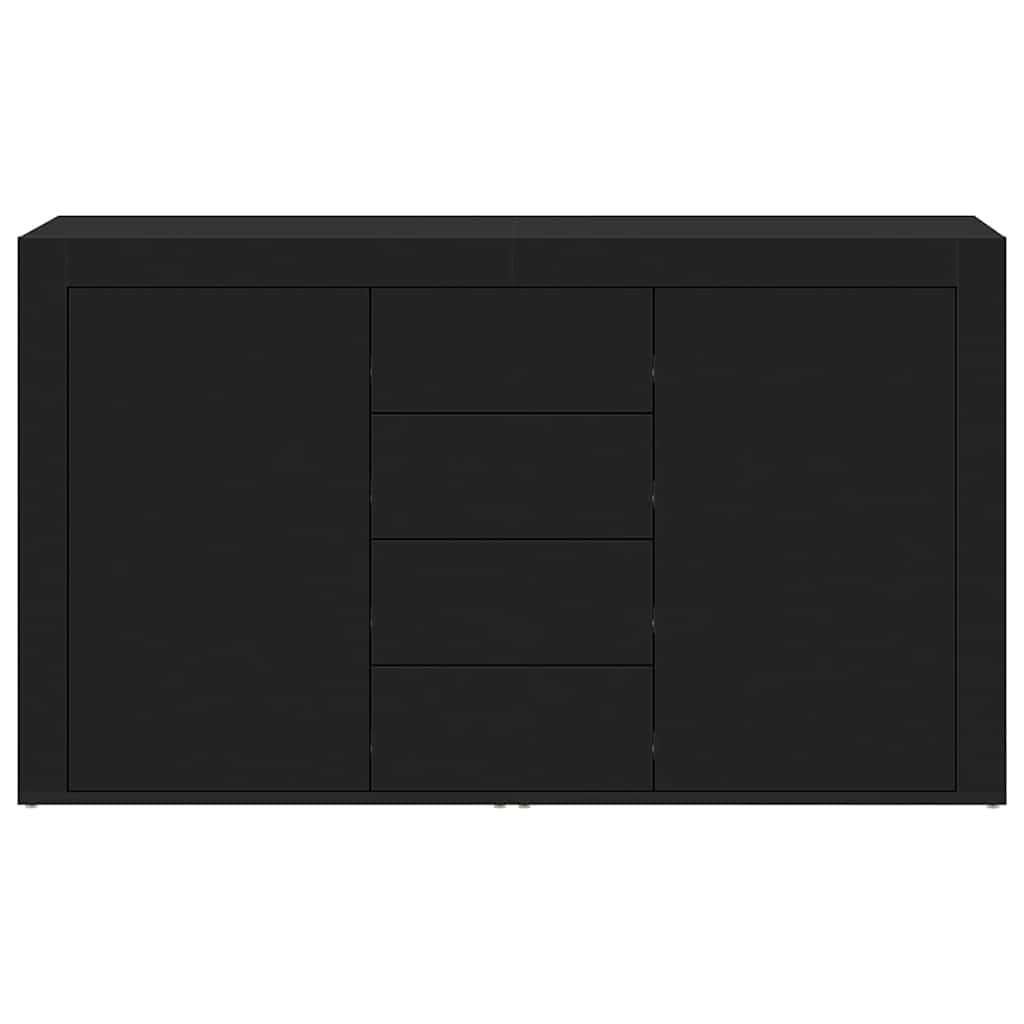 Sideboard with Drawer Black 120 x 36 x 69 cm Engineered wood