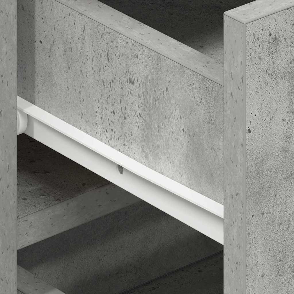 Sideboard Concrete grey 120 x 36 x 69 cm Engineered wood