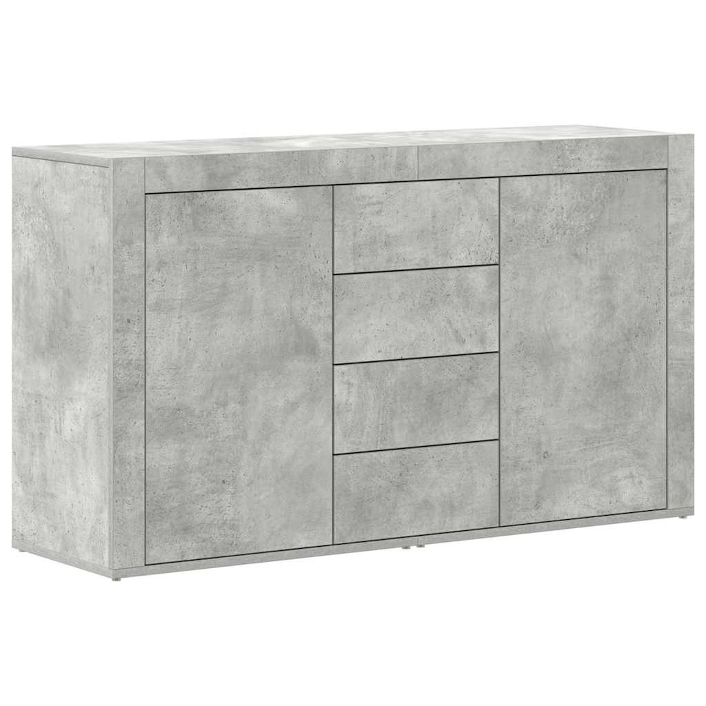 Sideboard Concrete grey 120 x 36 x 69 cm Engineered wood