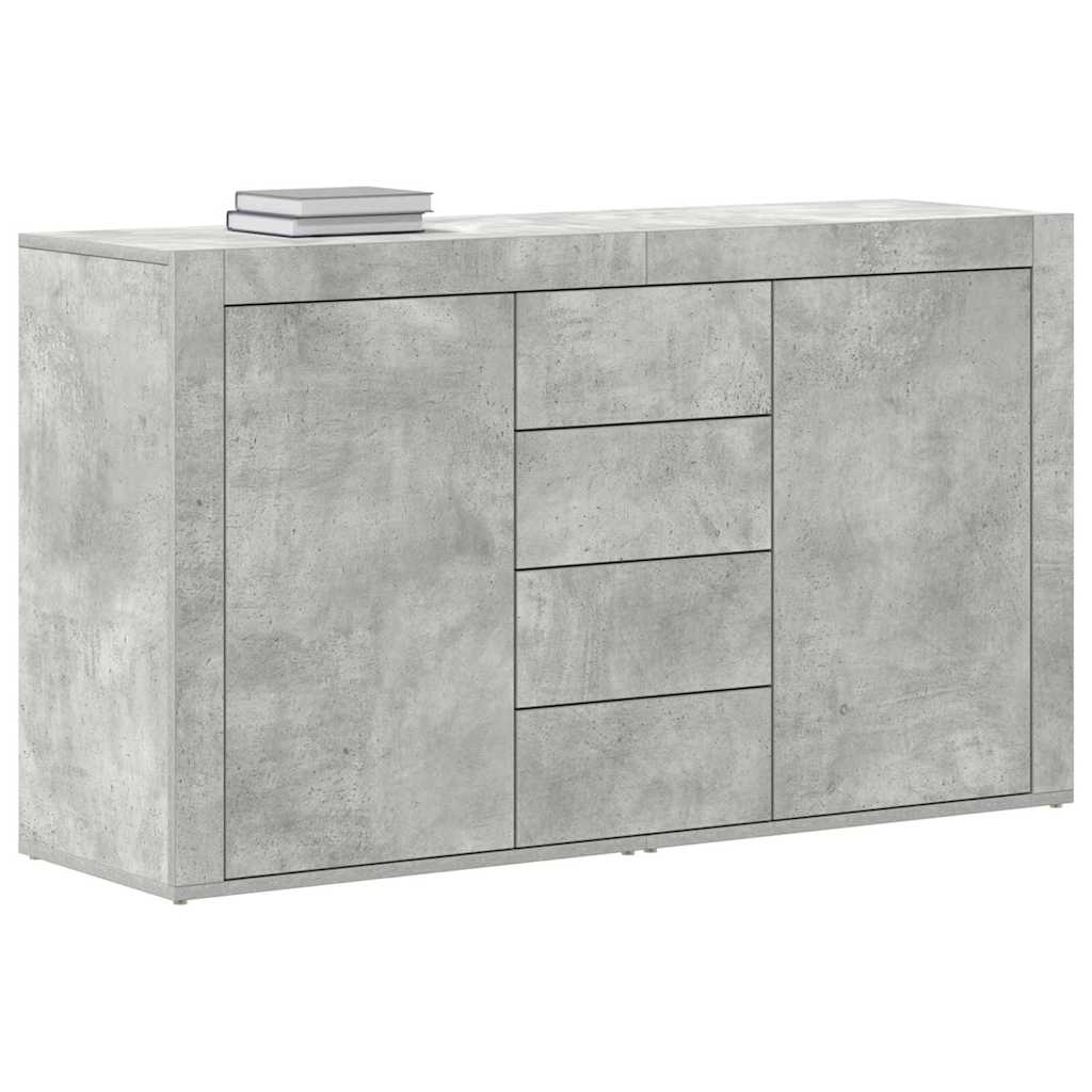 Sideboard Concrete grey 120 x 36 x 69 cm Engineered wood