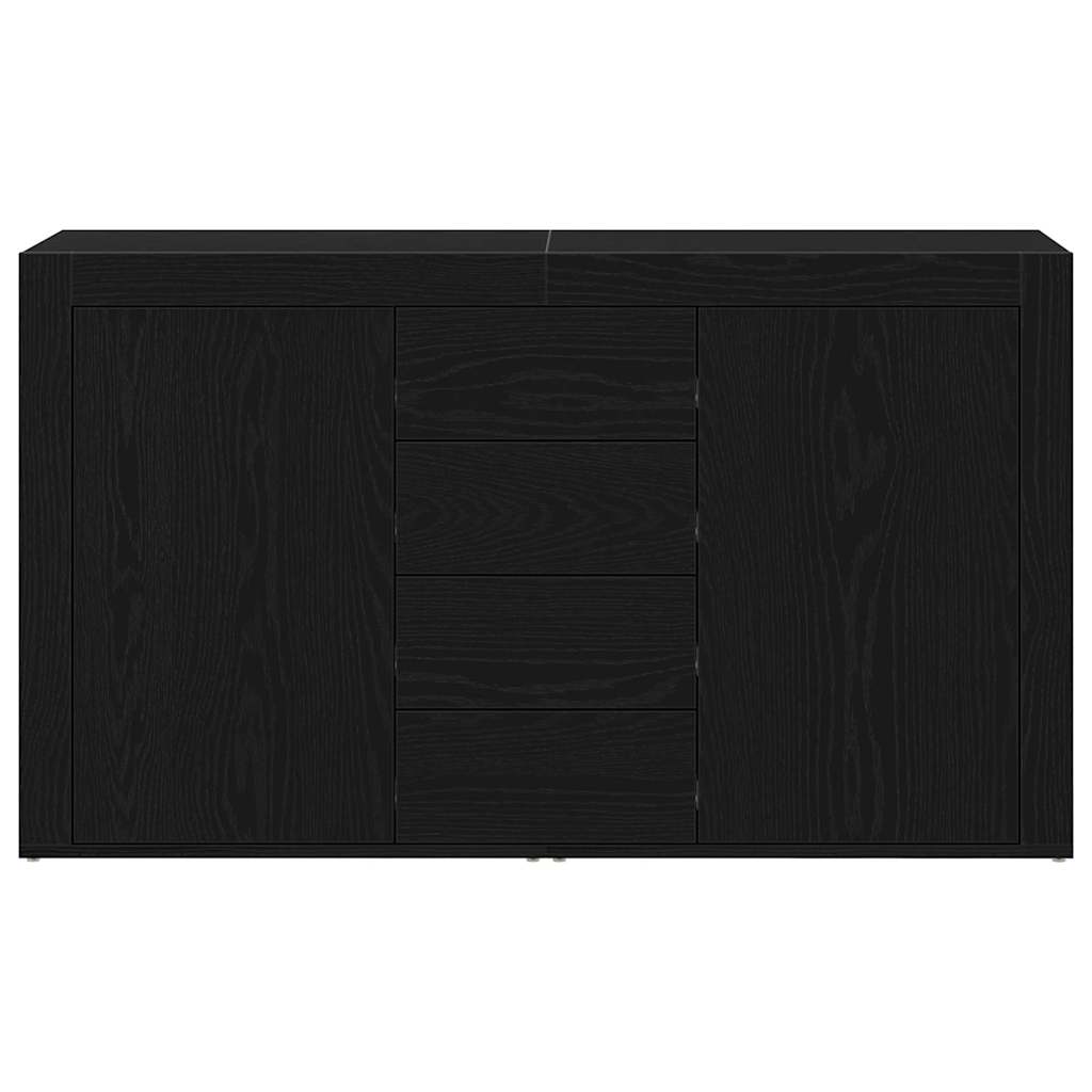 Sideboard Black oak 120 x 36 x 69 cm Engineered wood