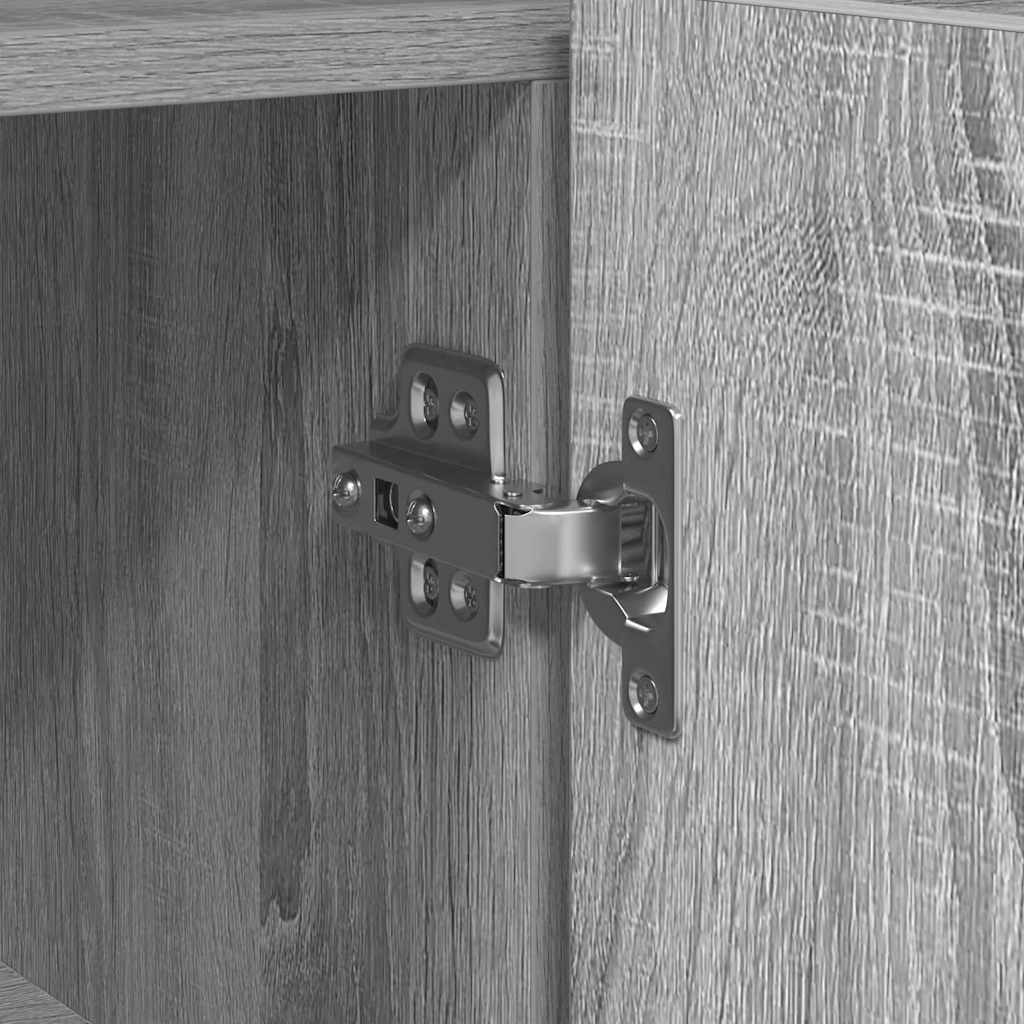 Sideboard Grey sonoma 116 x 30 x 75 cm Engineered wood