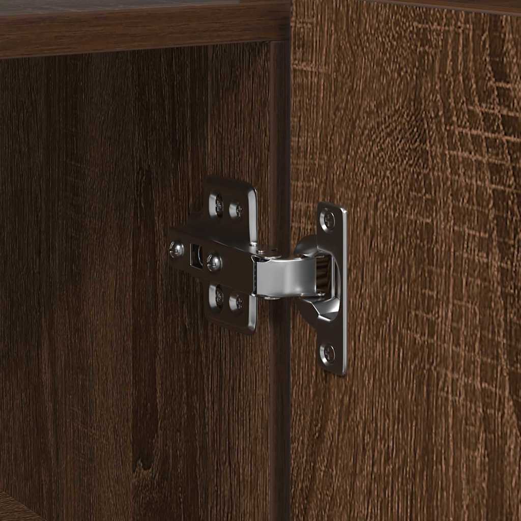Sideboard Brown oak 116 x 30 x 75 cm Engineered wood