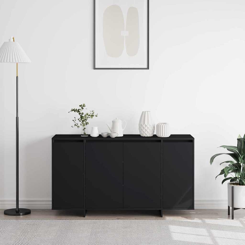 Sideboard Black 135 x 41 x 69 cm Engineered wood