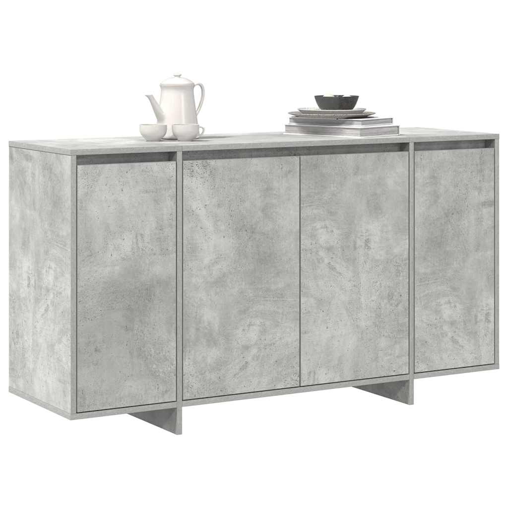Sideboard Concrete grey 135 x 41 x 69 cm Engineered wood
