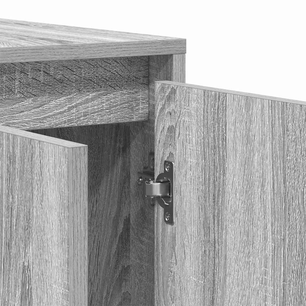 Sideboard Grey sonoma 135 x 41 x 69 cm Engineered wood