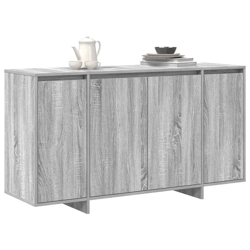 Sideboard Grey sonoma 135 x 41 x 69 cm Engineered wood
