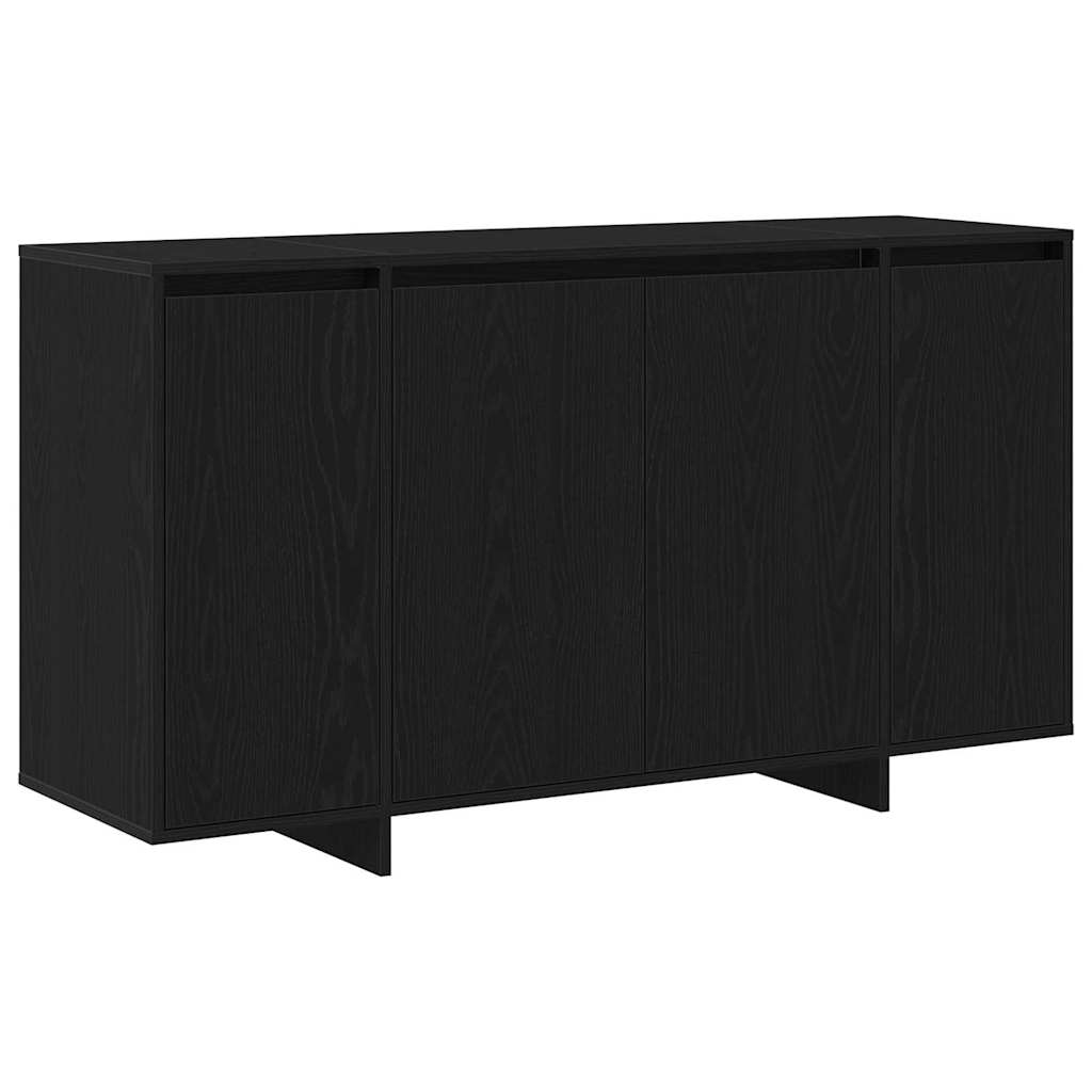 Sideboard Black oak 135 x 41 x 69 cm Engineered wood