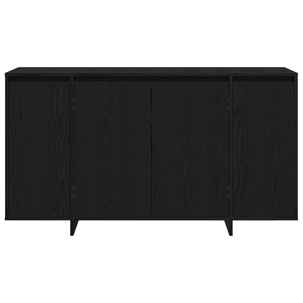 Sideboard Black oak 135 x 41 x 69 cm Engineered wood