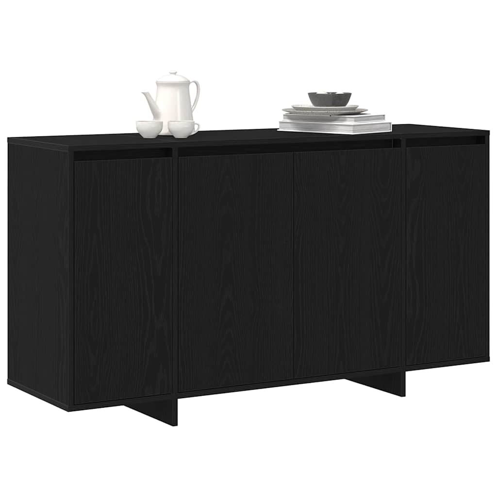 Sideboard Black oak 135 x 41 x 69 cm Engineered wood