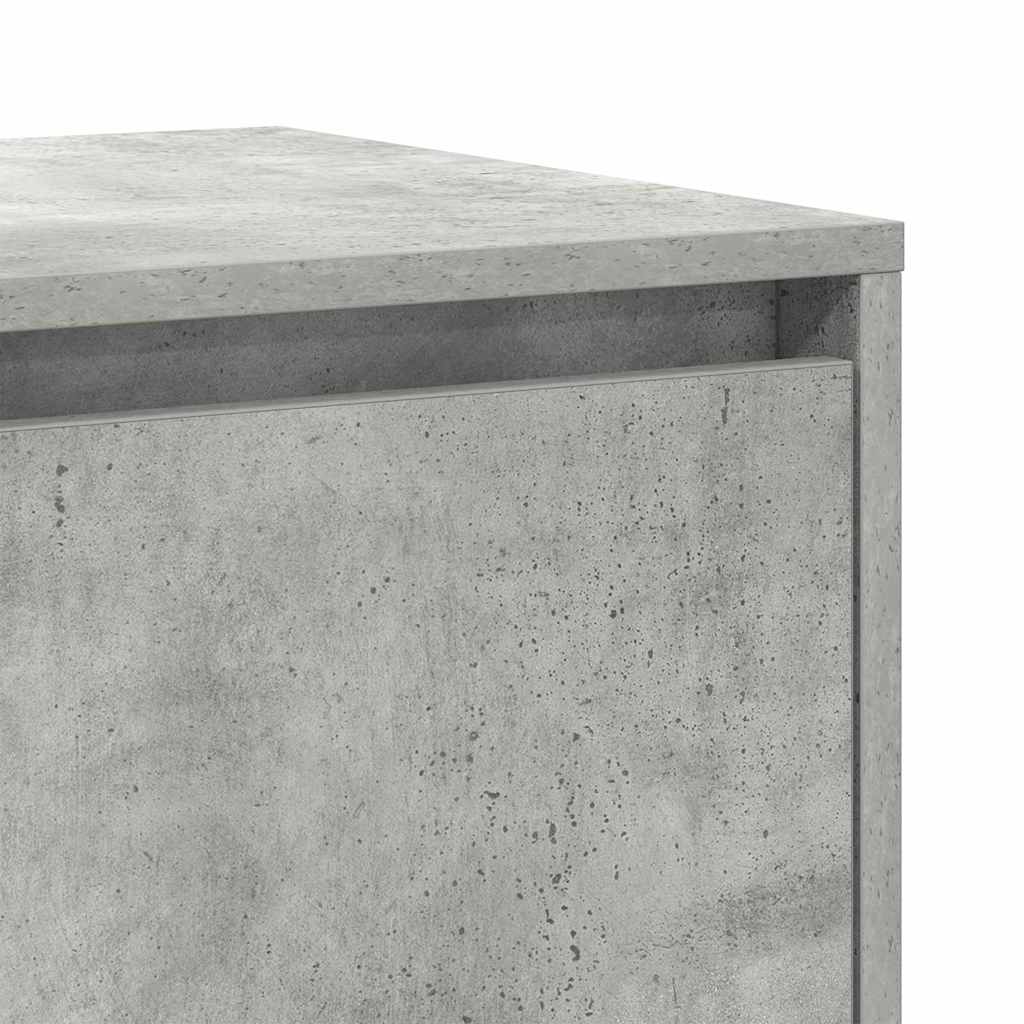 Sideboard Concrete grey 120 x 41 x 75 cm Engineered wood