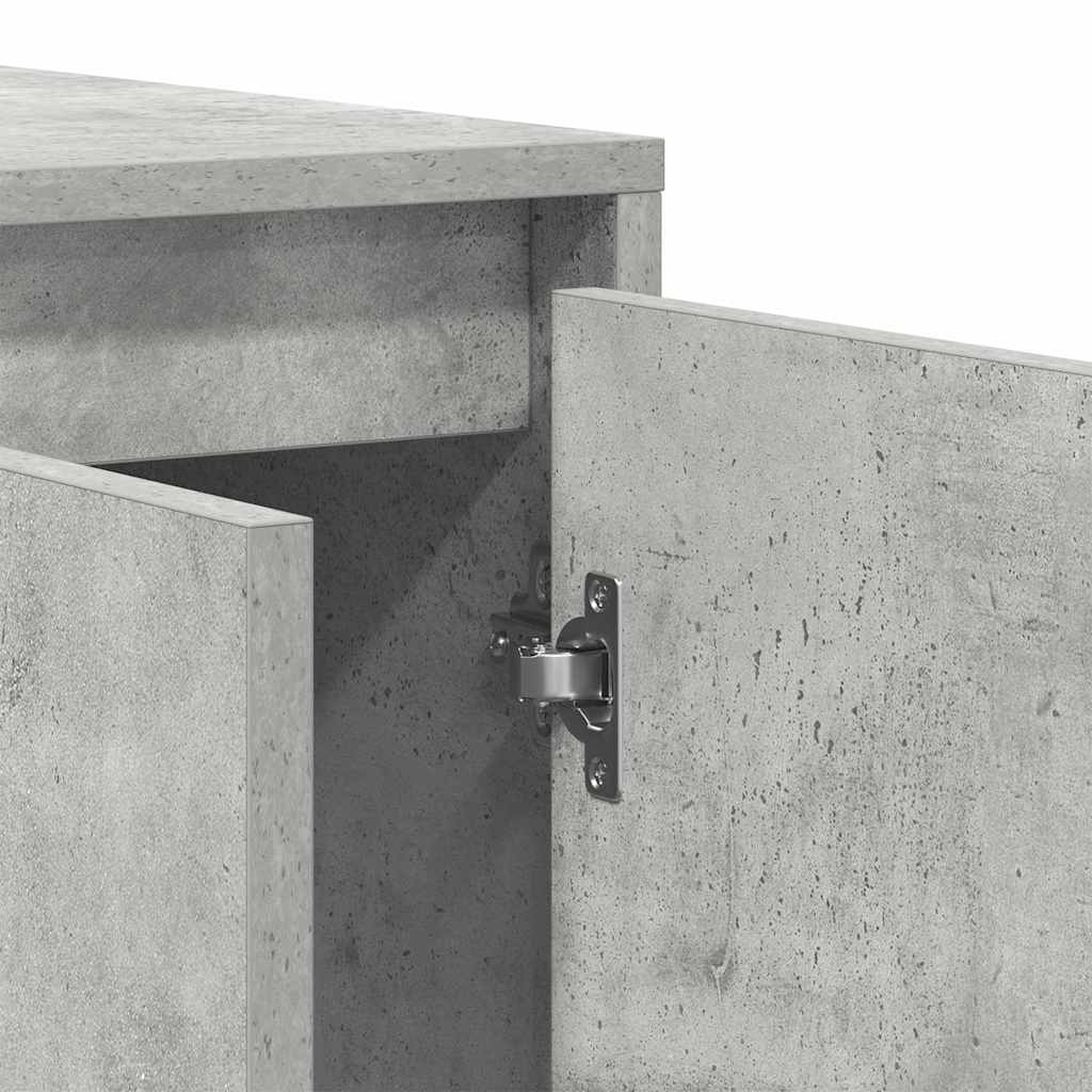 Sideboard Concrete grey 120 x 41 x 75 cm Engineered wood