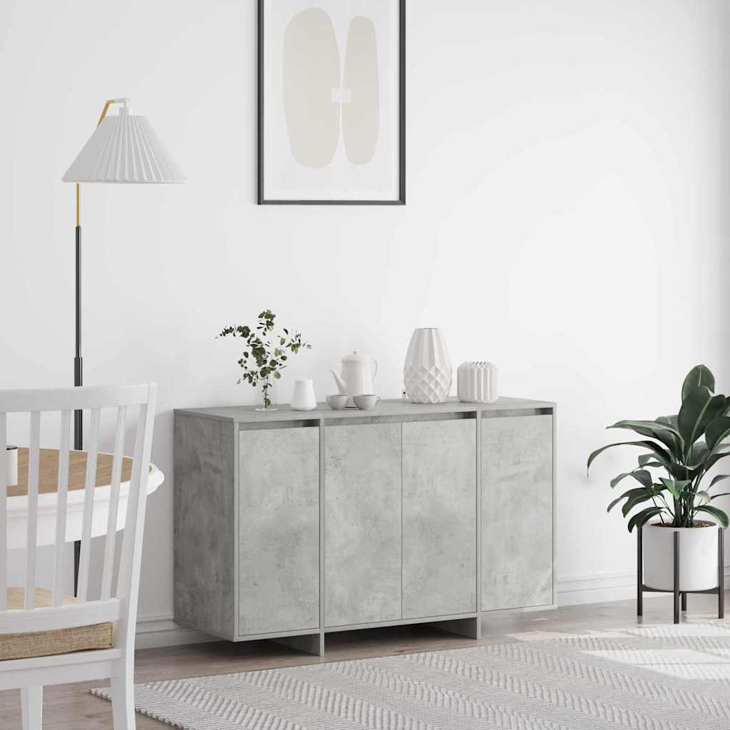 Sideboard Concrete grey 120 x 41 x 75 cm Engineered wood