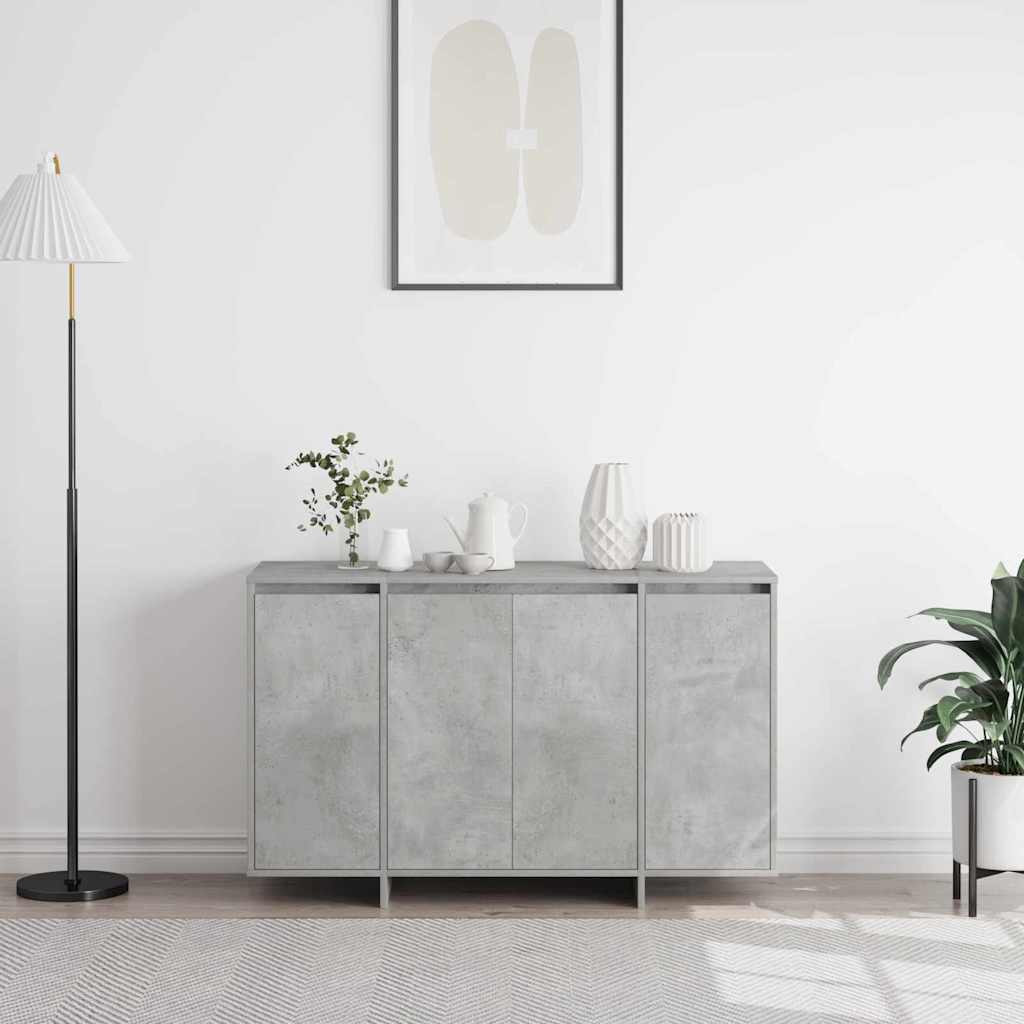 Sideboard Concrete grey 120 x 41 x 75 cm Engineered wood