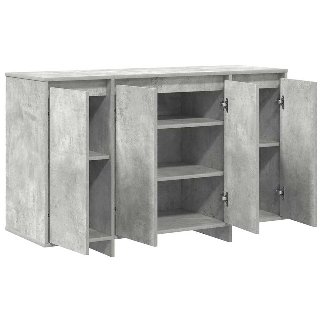 Sideboard Concrete grey 120 x 41 x 75 cm Engineered wood
