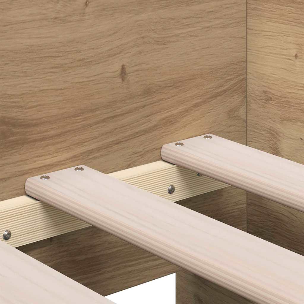 Daybed Frame with Drawers with Drawer Artisan oak 90 x 190 cm