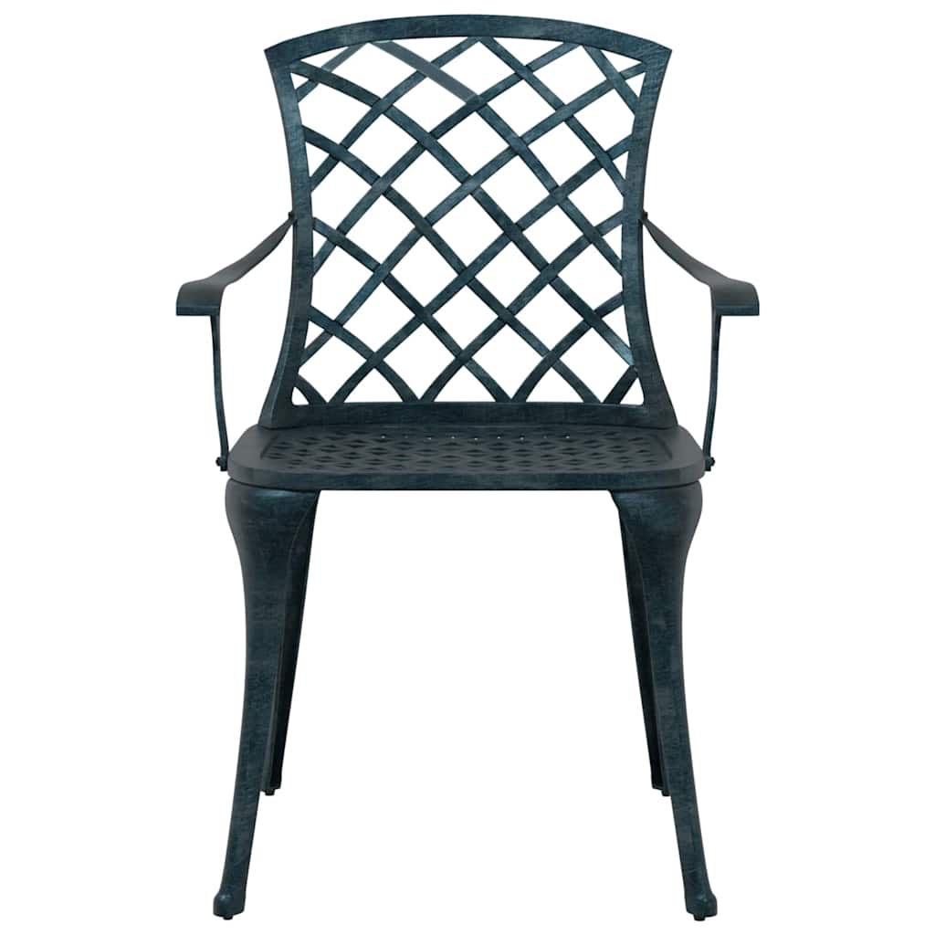 Garden Chair Green 61 x 60.5 x 93cm Aluminium