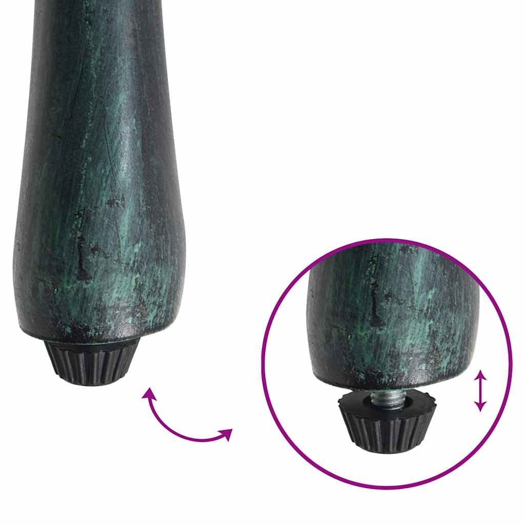 Garden Chair Green 61 x 60.5 x 93cm Aluminium