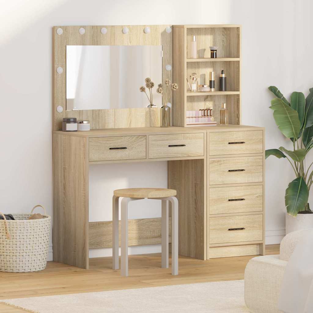 Dressing Table 78.5 X 41 X 135 Cm Engineered Wood