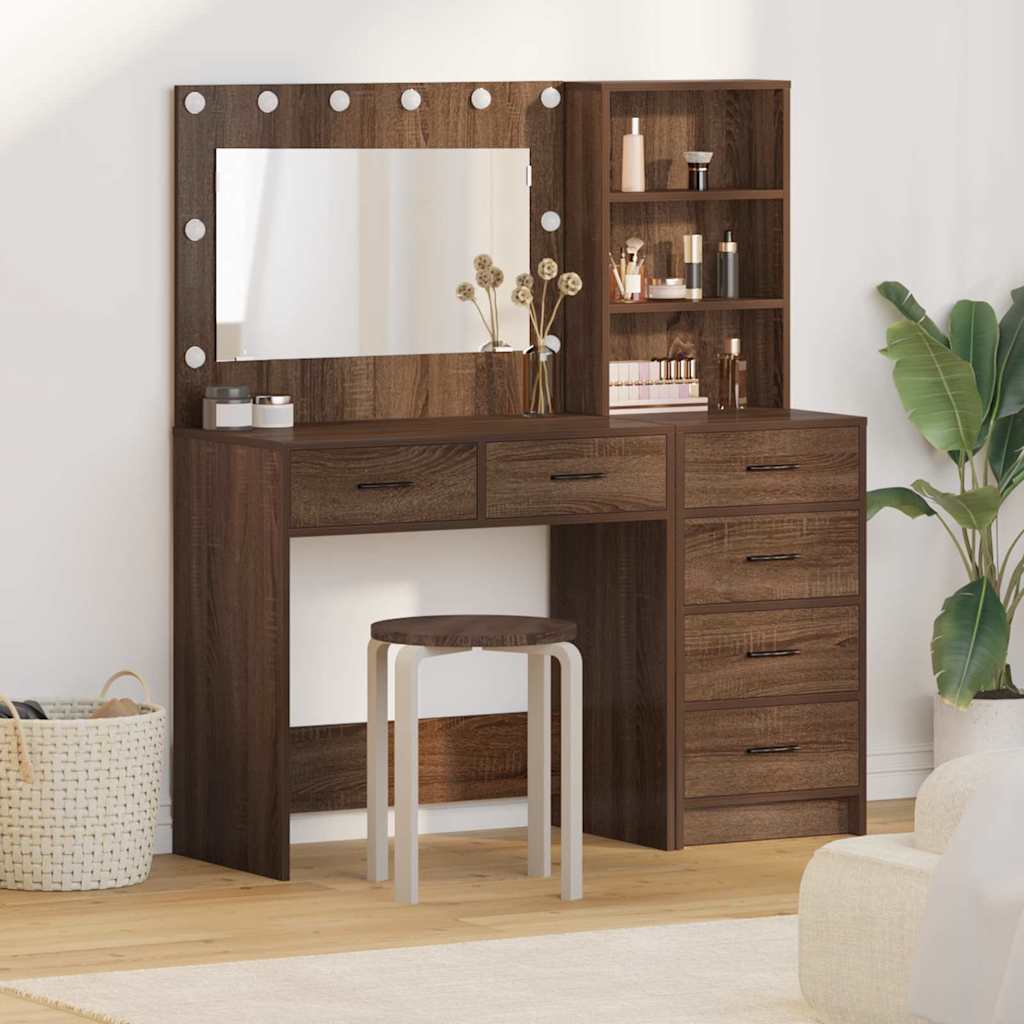 Dressing Table 78.5 X 41 X 135 Cm Engineered Wood