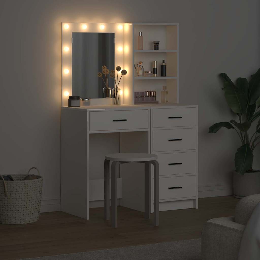 Dressing Table 2 Pcs 50 X 41 X 135 Cm Engineered Wood