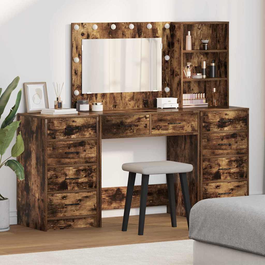 Dressing Table 3 Pcs 40 X 41 X 135 Cm Engineered Wood