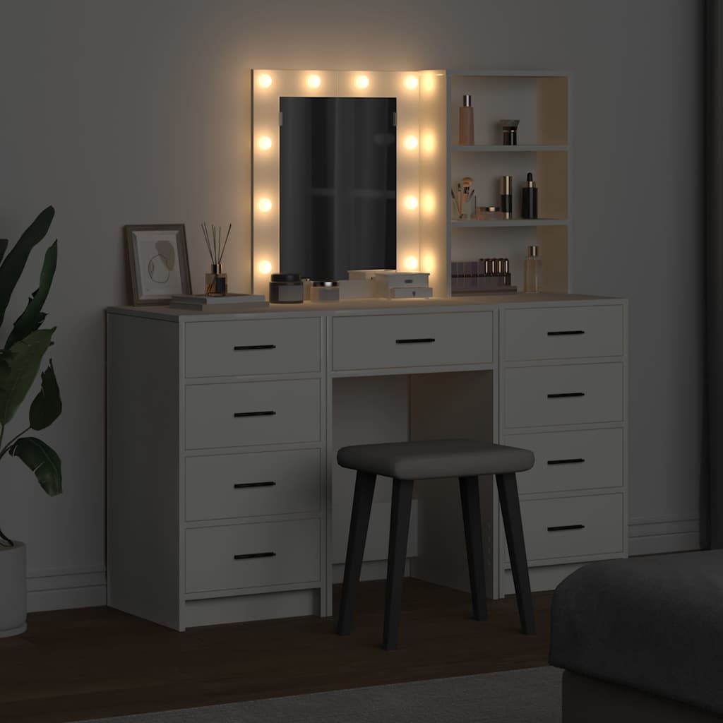 Dressing Table 3 Pcs 40 X 41 X 135 Cm Engineered Wood