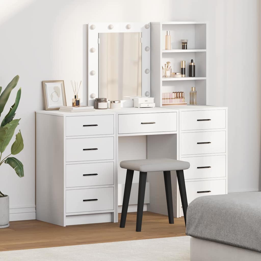 Dressing Table 3 Pcs 40 X 41 X 135 Cm Engineered Wood