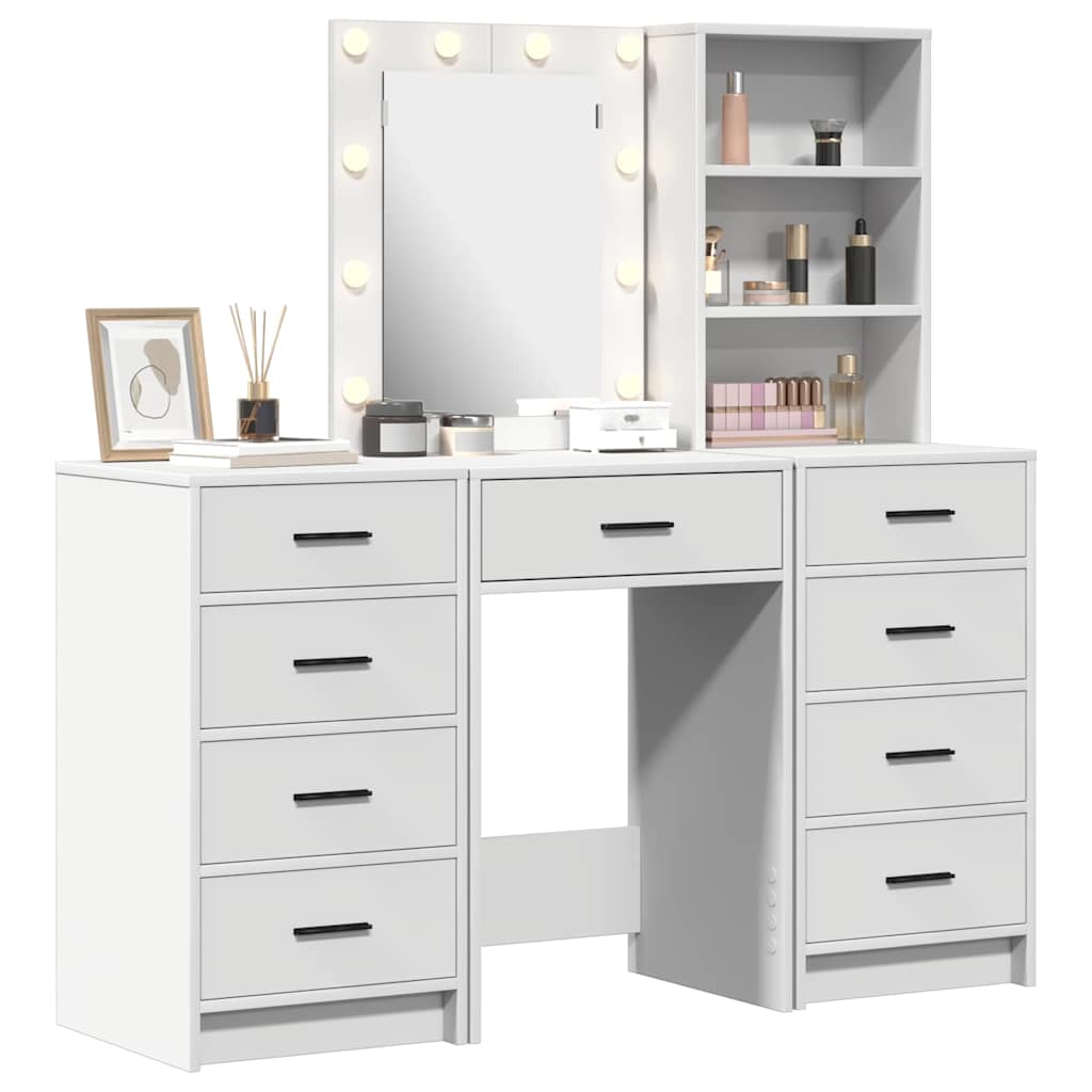 Dressing Table 3 Pcs 40 X 41 X 135 Cm Engineered Wood