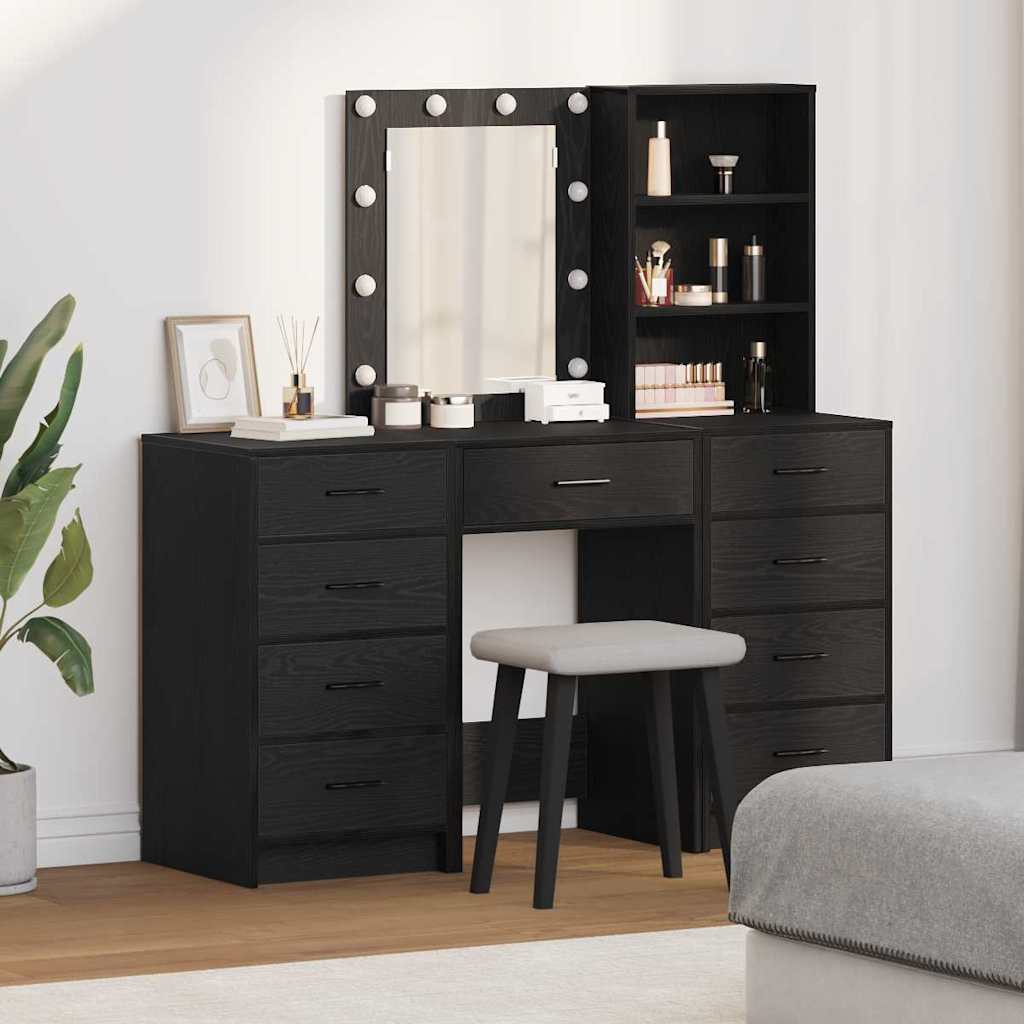 Dressing Table 3 Pcs 40 X 41 X 135 Cm Engineered Wood