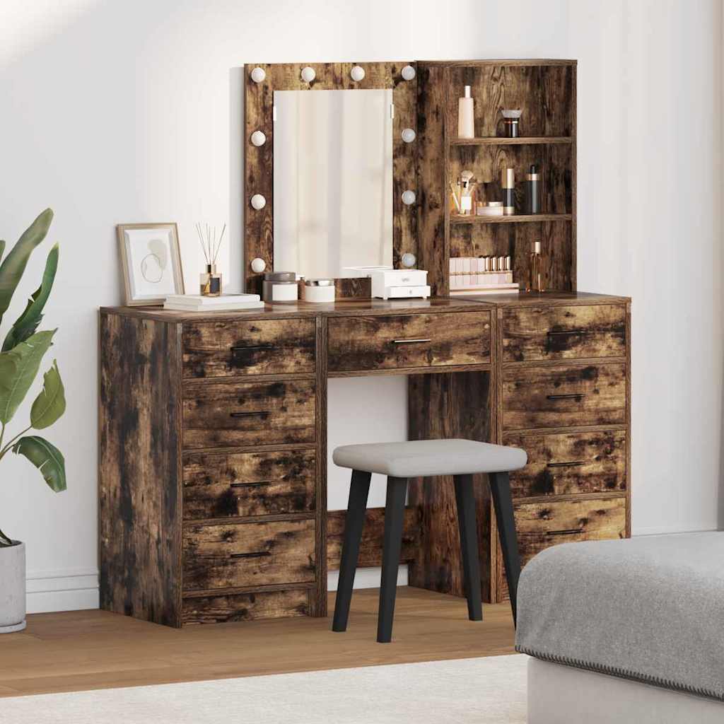 Dressing Table 3 Pcs 40 X 41 X 135 Cm Engineered Wood