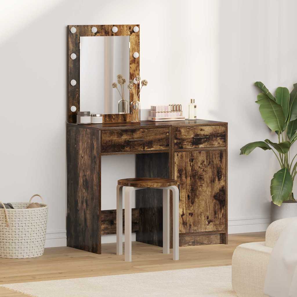 Dressing Table 2 Pcs 50 X 41 X 135 Cm Engineered Wood
