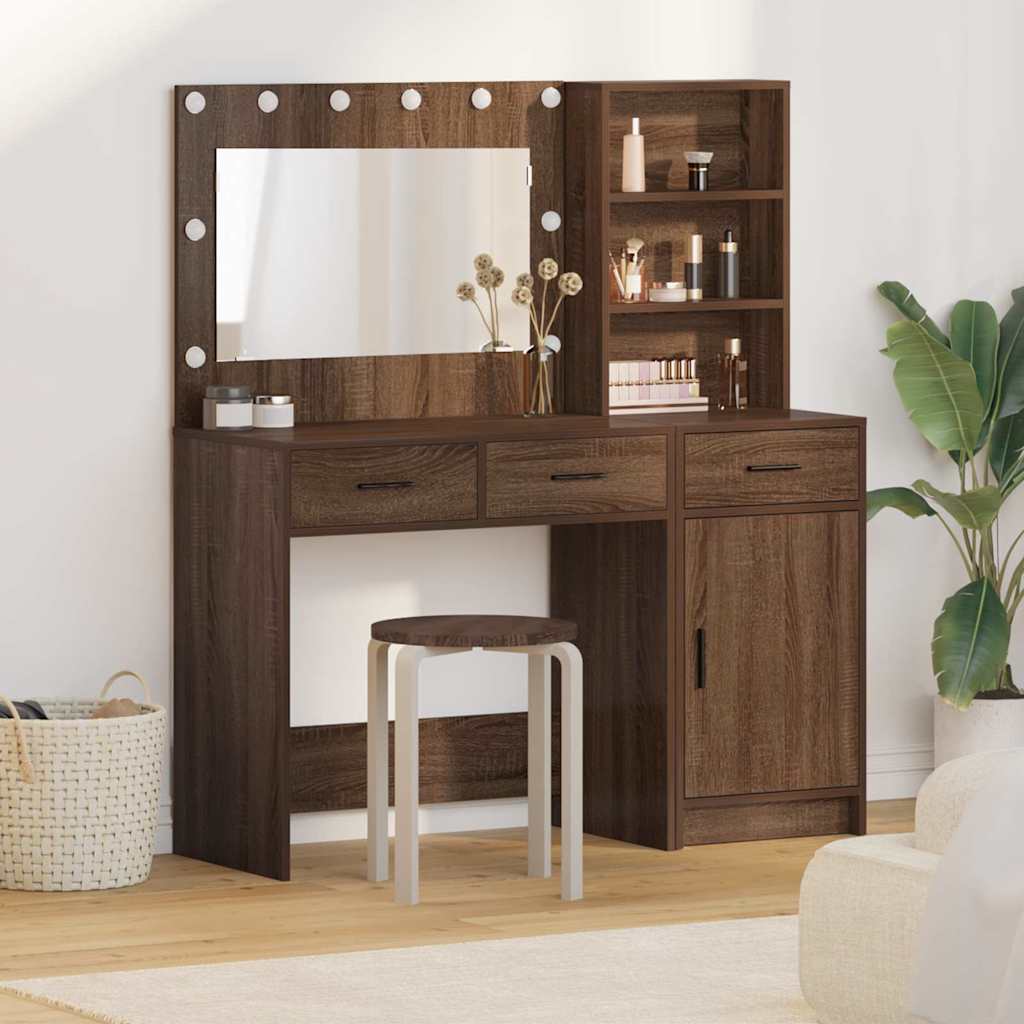 Dressing Table 2 Pcs 78.5 X 41 X 135 Cm Engineered Wood