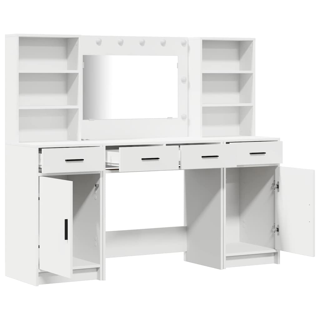 Dressing Table Set With Drawer 3 Pcs 78.5 X 41 X 135 Cm