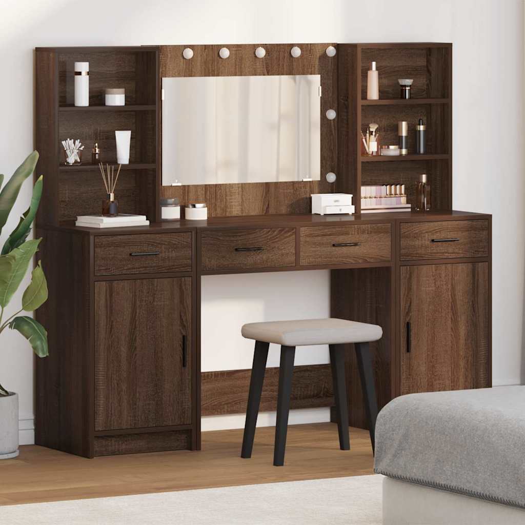 Dressing Table Set With Drawer 3 Pcs 78.5 X 41 X 135 Cm