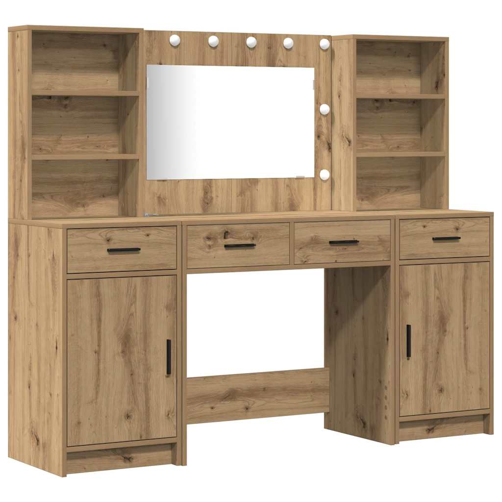 Dressing Table Set With Drawer 3 Pcs 78.5 X 41 X 135 Cm