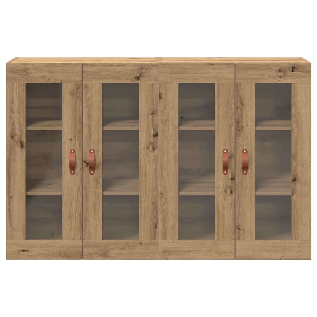 Wall Mounted Cabinets 2 pcs Artisan oak 69.5 x 34 x 90 cm