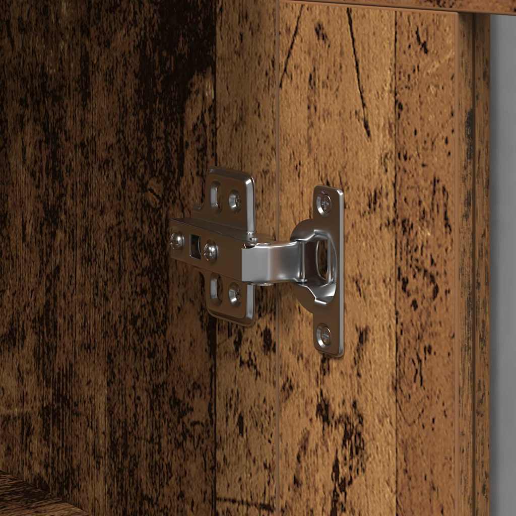 Wall Mounted Cabinets 2 pcs Old wood 69.5 x 34 x 90 cm