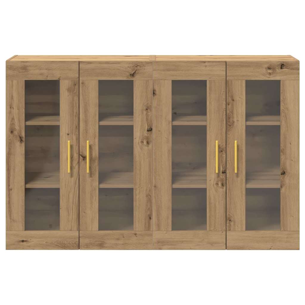 Wall Mounted Cabinets 2 pcs Artisan oak 69.5 x 34 x 90 cm
