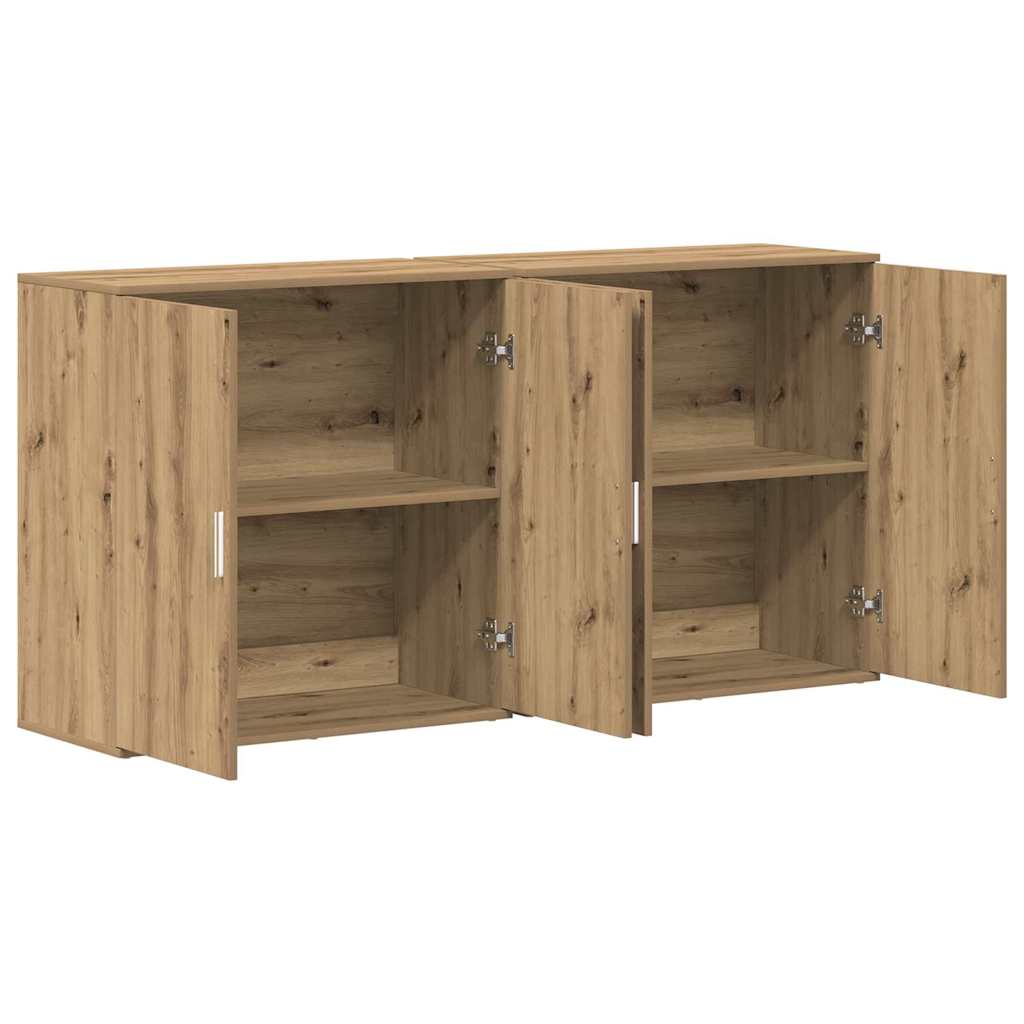 Sideboards 2 pcs Artisan oak 79 x 38 x 80 cm Engineered wood