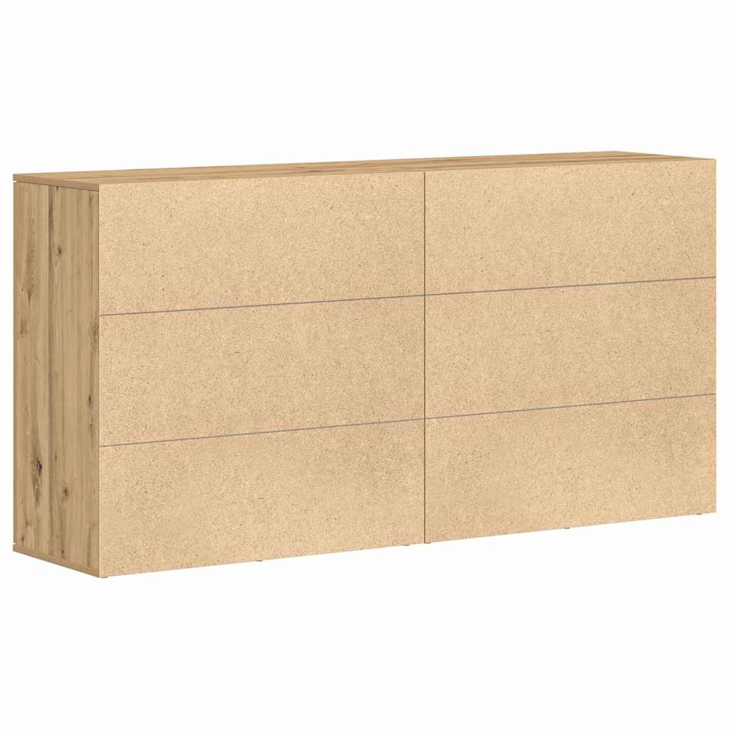 Sideboards 2 pcs Artisan oak 79 x 38 x 80 cm Engineered wood