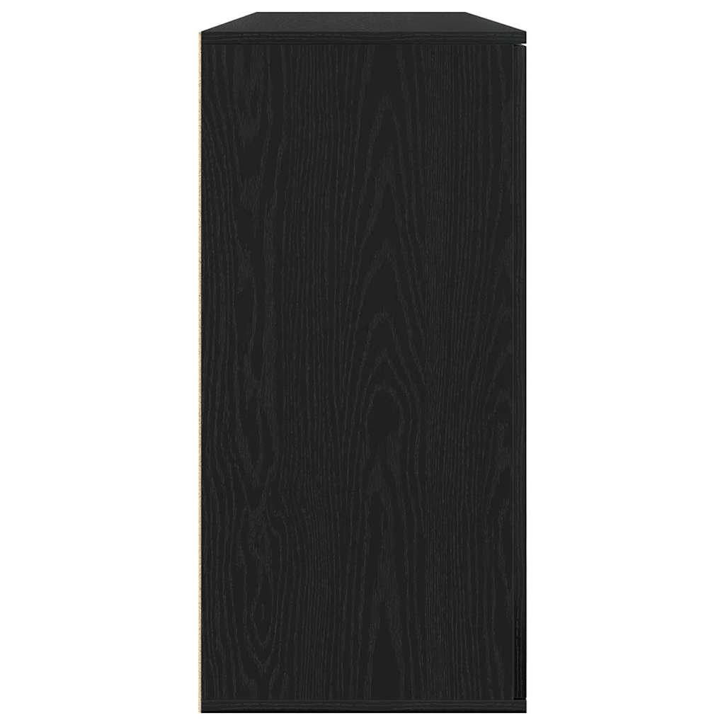 Sideboards 2 pcs Black oak 79 x 38 x 80 cm Engineered wood