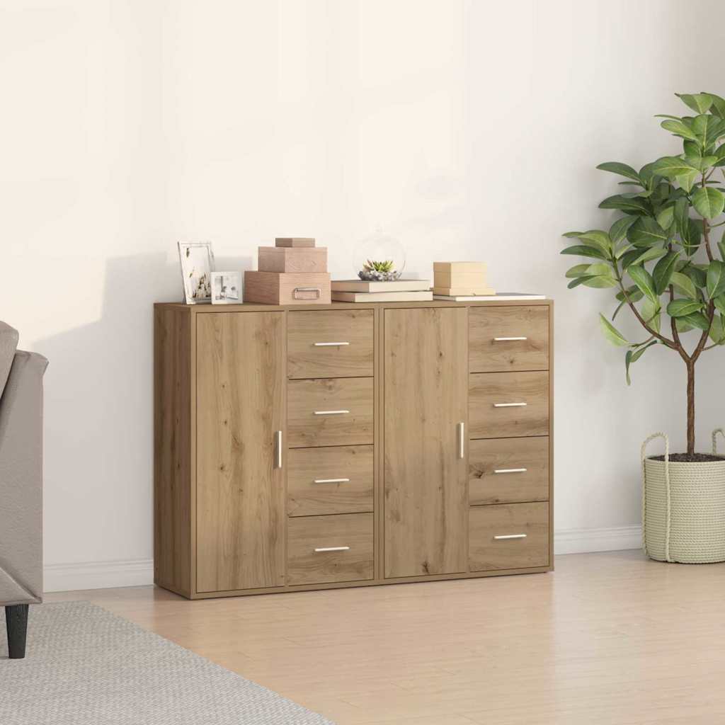 Sideboards 2 pcs Artisan oak 60 x 31 x 84 cm Engineered wood