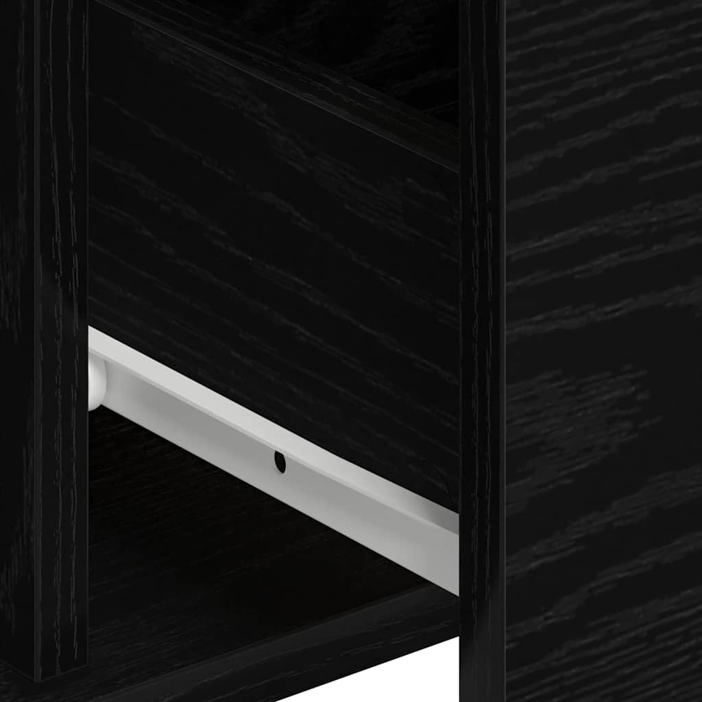 Sideboards 2 pcs Black oak 60 x 31 x 84 cm Engineered wood