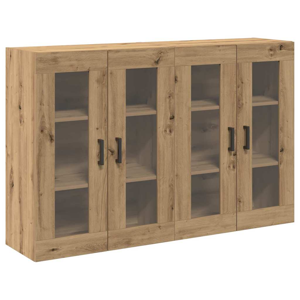 Wall Mounted Cabinets 2 pcs Artisan oak 69.5 x 34 x 90 cm